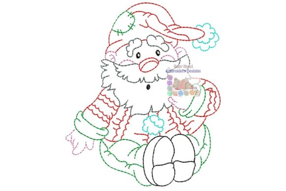 A Designer's Review of the Surprised Santa Multicolor Character Embroidery