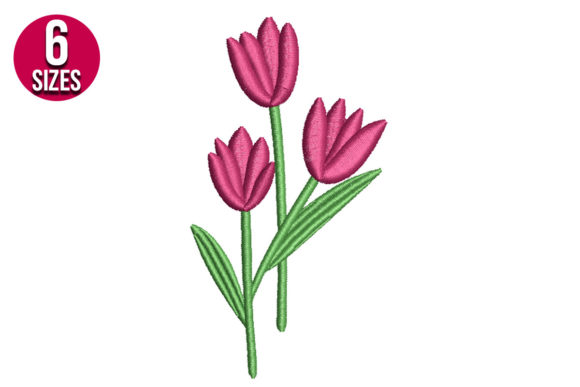 A Professional Designer's Take on the Tulips Embroidery File