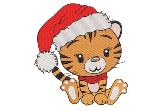 Christmas Tiger Embroidery: A Festive Design Review