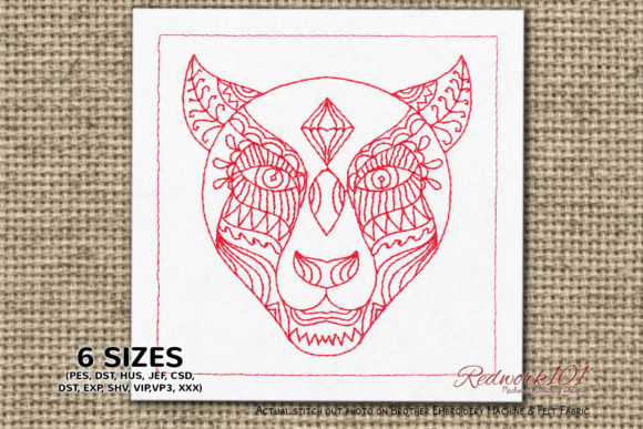 Leopard Zentangle Mandala: A Bold Embroidery Review