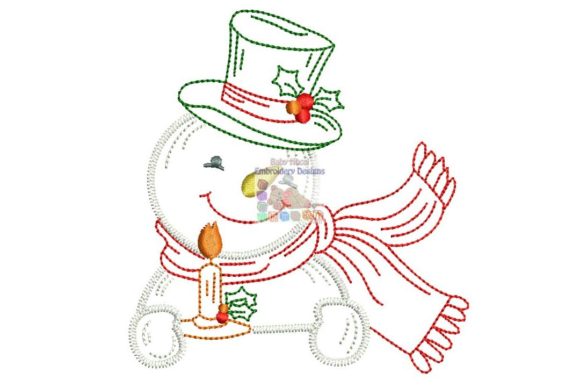 Snowman with Candle: A Cute Christmas Embroidery Review