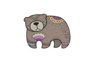 The Decorated Bear: A Versatile Heart of Holiday Embroidery